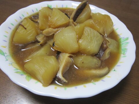 カブと椎茸の煮物